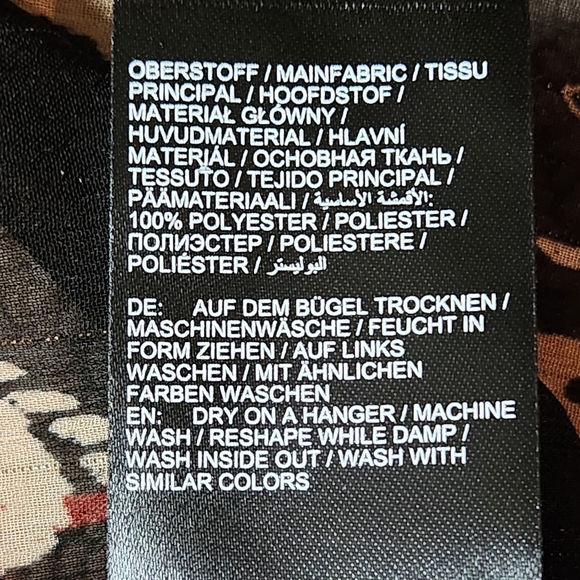 NWT Ulla Popken Mixed Paisley Print Ruffle Sleeve Blouse Size 14 - Picture 13 of 13